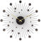 Karlsson Sunburst Wanduhr Ø 50 cm Crystal Black