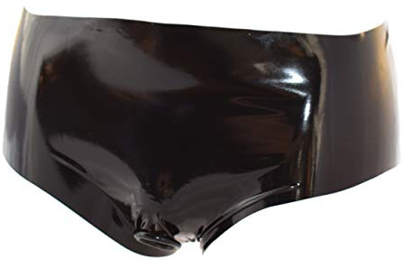 Rubberfashion Latex Slip with Penis Ring - Rubber Pants Open - Latex Lingerie for Men