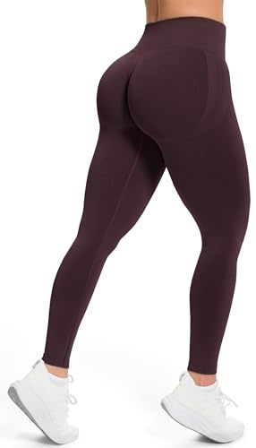 JOYSPELS Women's Seamless High Waist Scrunch Ruched Bums Gym Leggings | Booty Lifting, Tummy Control Workout Activewear Yoga Pants for Sports. Soft, Stretchy, Non-See Through & Squat-Proof
