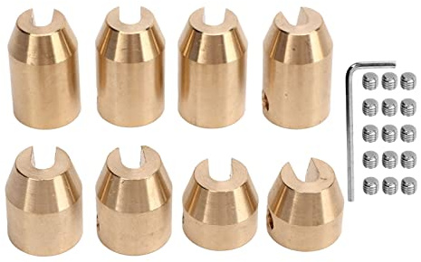 Poids D'équilibrage de Rayons de Roue en Laiton, Kit Universel de Poids de Roue de Moto, Recharge de Poids D'équilibrage de Rayons de Roue de Conception Précise pour Super Moto Dual(8 pièces)