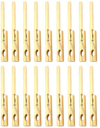 Willoghsa Lot de 20 pinces à tubes à essai en bambou pour laboratoire, expériences biologiques et chimiques, 2 cm