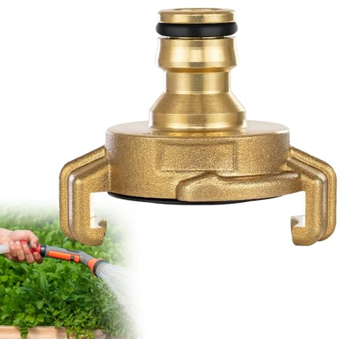 Raccordi Rapidi in Ottone,Attacco Rapido per Tubo da Giardino,Innesto Rapido Acqua per Tubo irrigazione,Adattatore Rubinetto,Adattatore per Giunto a Innesto Rapido in Ottone