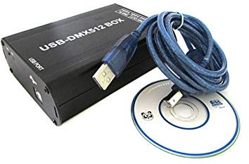 Centralina DMX-512 Master Sender Trasmettitore Segnale DMX USB Controller Programmabile Tramite PC Per Luci Led