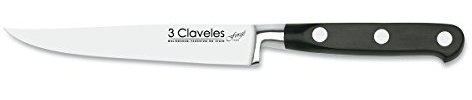 3 Claveles Forgé Cuchillo chuletero Forjado, Acero Inoxidable, 12 cm