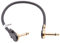 vhbw Gitarren-Patchkabel 30cm Klinke Kabel kompatibel mit Effektpedale - Klinkenpatchkabel mit 6,35mm Klinkenstecker, gewinkelt, Gold/schwarz