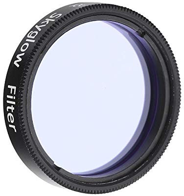 1,25-Zoll-Mondfilter aus hellviolettem optischem Glas mit hohem Kontrast für Teleskopokulare zur Reduzierung der Lichtverschmutzung mit Aufbewahrungskoffer