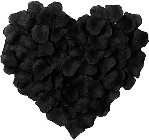 Anaoo Rosenblätter Schwarz, 3000 Stück