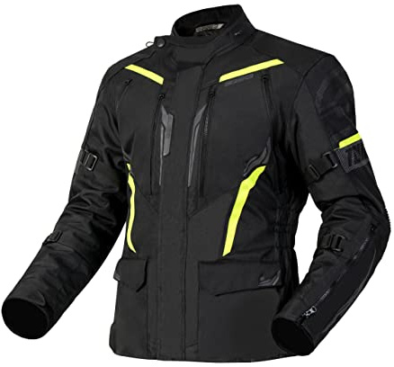 OZONE MOTO Tour III Motorradjacke Herren | Textil | Reissa wasserdichte Membran | Thermolite Innenfutter | Ellbogen und Schulterprotektoren | 8 Belüftungskanäle