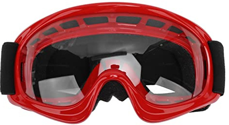 Dirt Bike Goggles, för Barn Motorcykelglasögon Vindtät Slagtålighet UV-skydd Sportglasögon för Utomhuscykling Ski ATV Off Road Racing (röd)