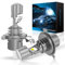 Sycreek H4 Led Bombilla Faro Lenticular,120W 30000LM 600% Brillo 6500K Blanco,Tamaño 1:1 Reemplaza Lámparas Halógenas