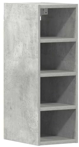 vidaXL Hängeschrank Riga Betongrau 20x29,5x60 cm Holzwerkstoff, Küche Schrank, Einbauküche, Küchenzeile, Küchenmöbel, Oberschrank, Küchenschrank