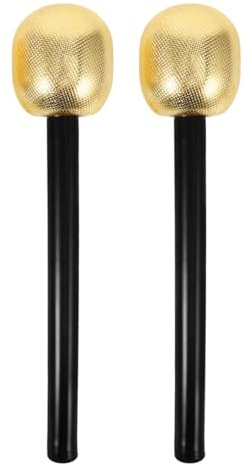BESTonZON 2 pz Microfono Simulazione Accessorio Microfono Falso per Festa e Ruolo