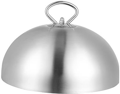 ULTECHNOVO Cobertura De Colza Redonda De Acero Inoxidable Tapa Protectora Para Alimentos Tapa Para Aceite y Alimentos Utensilio De Cocina Para Usar Sobre Platos o Asados