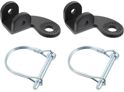 CIYODO Adaptador para Remolque de Bicicleta 90 Grados Conector de Enganche de Acero Resistente Juego de 2 Piezas Color Negro Accesorios para Conectar Remolque Mascotas