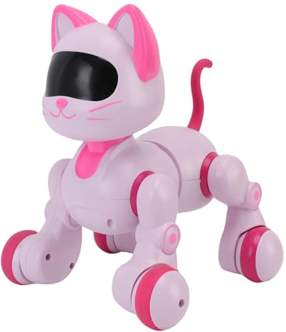 Luocute Chat Robot télécommandé, Outil Interactif pour Animaux de Compagnie électroniques avec Détection Tactile, Animal de Compagnie électronique Chantant Dansant Programmable pour