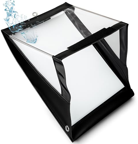 Waterproof Clipboard A4 Portrait - A4 Waterproof Document Holder with Sturdy PVC Screen, Outdoor Clipboard with Storage to Cover from Rain, Snow and Dust Particles