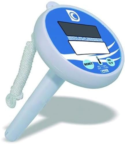 Termometro de piscina digital de carga solar