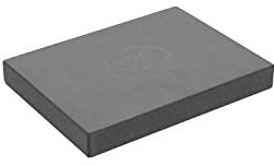 Fitness Mad Bloque de cabeza de pilates, 25 mmx150 mmx205 mm, bloque de yoga respetuoso con el medio ambiente, EVA de alta densidad antideslizante para pilates, yoga y entrenamientos en casa (carbón)
