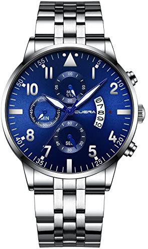 Herren Business Luxury Fashion Herren Quarzuhr Edelstahlband wasserdicht Herren Digital Uhren Schmuck Taucheruhren Herren Geschenke für Klassenkameraden