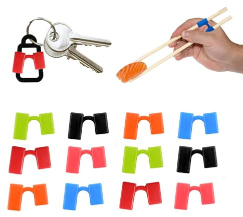 Smart Sushi® 12PZ Aiuto per Bacchette Cinesi e Giapponesi, Chopsticks per Principianti, Sushi Helper Usa e Getta