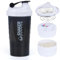 XTKS Eiweiß Shaker,Protein Shaker Flasche mit Mixer,Auslaufsicherer Trinkflasche für Protein Shakes,Tragbarer Shaker Proteinshake mit Aufbewahrung