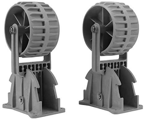 Asixxsix Ruedas de Dinghy, 2 Piezas de Bote Inflable Ruedas de Lanzamiento de la Rueda de Remolque Dinghy Flip hacia Arriba para la Balsa Kayak Craft Pequeña