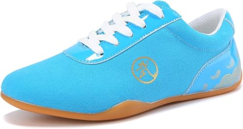 Manliga Och Kvinnliga Vuxna Barns Taekwondoskor, Tai Chi Kung Fu-skor, Halkfria, Lätta Andningsbara Casual Sportskor, Mjuka Tygskor, Yellow, 44 EU