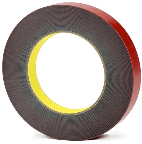 CXWFLM Doppelseitiges Klebeband Extra Stark – Wasserdichtes Montageband Hitzebeständig 10m x 12mm, Starkes Klebeband für Auto, Wandbefestigung, LED Streifen, Heim- & Bürodekoration