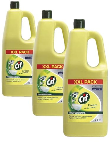 Cif Professionel - Crème nettoyante parfum Citron - 2L (Lot de 3)
