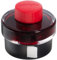 LAMY T52 Tinte red 50ml - Tintenglas mit Tintensammelbecken - Standfuß aus Kunststoff mit Löschpapierrrolle