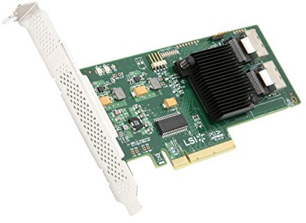 LSI Logic LSI00194 Host Bus Adapter (SGL 8-Port, 8X PCIe 2.0, 2X SAS, Raid 0/1/1E/10/JBOD)
