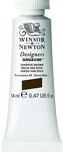 Winsor & Newton Designer's Gouache, 14 ml (0.47oz) tube, Vandyke Brown