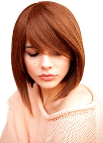 Prettyland Parrucca da donna liscia corta opaco naturale caschetto Bob per la vita di tutti i giorn Castana Marrone C498