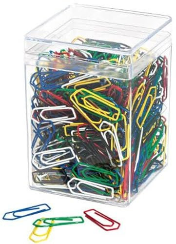 Wedo 90050099 Büroklammern (Metall, 26 mm, lackiert) 500 Stück, farbig sortiert