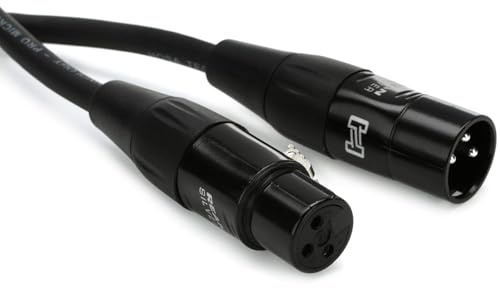 Hosa HMIC-025 Pro Microphone Cable, REAN XLR3F to XLR3 Meter, 25 Feet