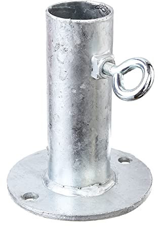 Alberts 657246 Halter für Sonnenschirme | zum Aufschrauben | feuerverzinkt | für Rohr-Ø: 42,4 mm