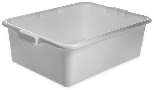 Carlisle FoodService Products N4401102 Comfort Curve™ Ergonomic Wash Basin Tote Box, 7 Deep, White