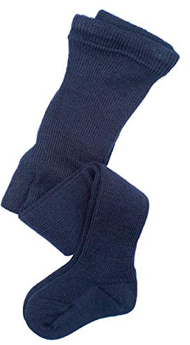 Grödo, Collants pour bébé/prématuré, 100 % laine (kbT), Marine, 68-74