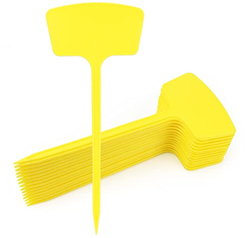 KINGLAKE 30 Pezzi 36 cm altezza etichette per Piante in Plastica per esterni etichette per Orto,giallo