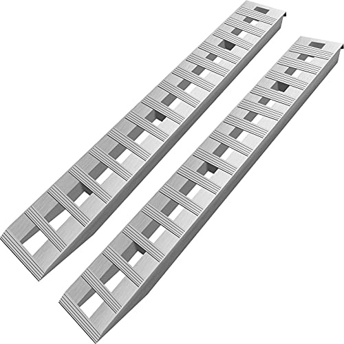 VEVOR Rampe in Alluminio da 84x14 Pollici capacità 6000LBS Rampe per Autotreni per Camion ATV 1 Coppia 2 Rampe