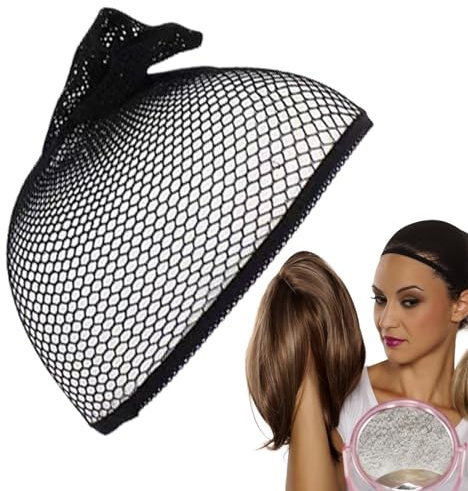 Maciun Bandeau, bonnets de perruque | Bonnets de cheveux tissés en maille filet, bonnets de perruque élastiques extensibles, cadeau pour femmes et adultes