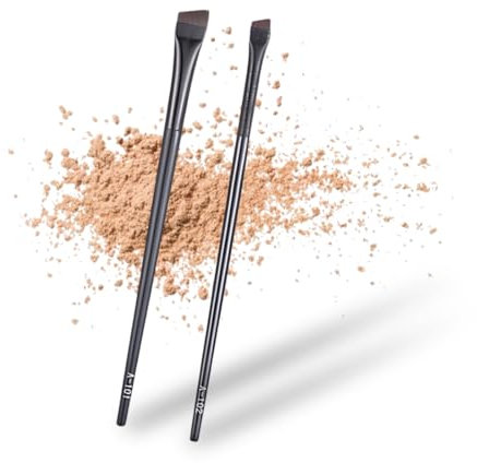 2 Pezzi Pennello per Eyeliner ad Angolo Pennello per Eyeliner Pennello per Eyeliner Piatto Pro Precision Eye Liner Pennello da Trucco