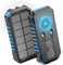 Cargador Solar Power Bank 27000mAh - Riapow 22,5W Carga Rápida Batería Externa Inalámbrica con 2 Cables Integrados y Linternas, USB C PD QC 3.0 Salida Cargador Portátil para Tablet Teléfono (Azul)