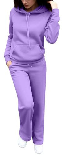 Genérico 2025 Chandal Mujer Completo Invierno Dos Piezas Sudadera con Capucha Basicas y Pantalones Jogger Conjunto Deportivo Otoño Ropa Deportiva Conjuntos Set Chándal Tracksuit Tallas Grandes