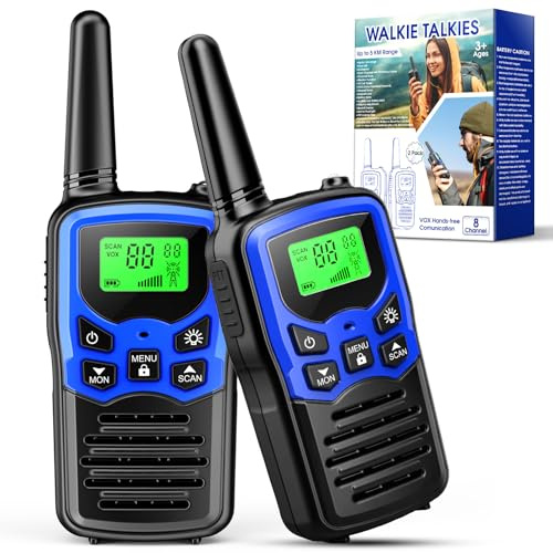 EUCOCO Walkie Talkies for Kids Adults, Toys for 3-16 Year Old Boy Girl Gift for 6 7 8 9 Year Olds Boys Toy Age 3-10 Birthday Presents Kids Outdoor Toys for Camping Adventures Hiking
