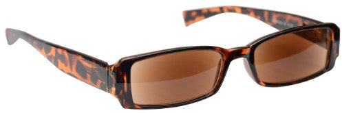 OPULIZE Brown Tortoiseshell Reading Sunglasses Reading Glasses UV400 Womens Mens Spring Hinges UVSR003 +3.50