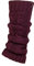 ELLE Ladies 1 Pair Chunky Cable Knit Leg Warmers - Dark Heather One Size