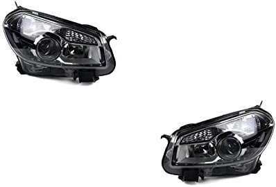 Johns, Juego de faros para Nissan Qashqai J10 03/10 H7/H7, juego izquierdo y derecho.