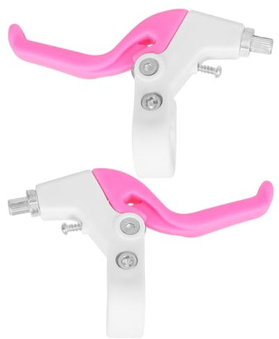 Veemoon 1 Pair Kids Bicycle Brake Lever Children Brake Handle Cycling Brake Levers Replacement 2-2. 3 cm Bike Spare Parts Bicycle Accessories for Most Bicycle, Road Bike, Mountain Bike (Pink)