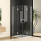 Eckeinstieg Duschkabine 90x100cm Doppel Falttür Duschabtrennung, Goezes 100x90 cm Dusche Faltbar Duschkabine 6mm Nano ESG Sicherheitsglas, Eckdusche Glas Easy-Clean Komplettdusche Höhe 195cm